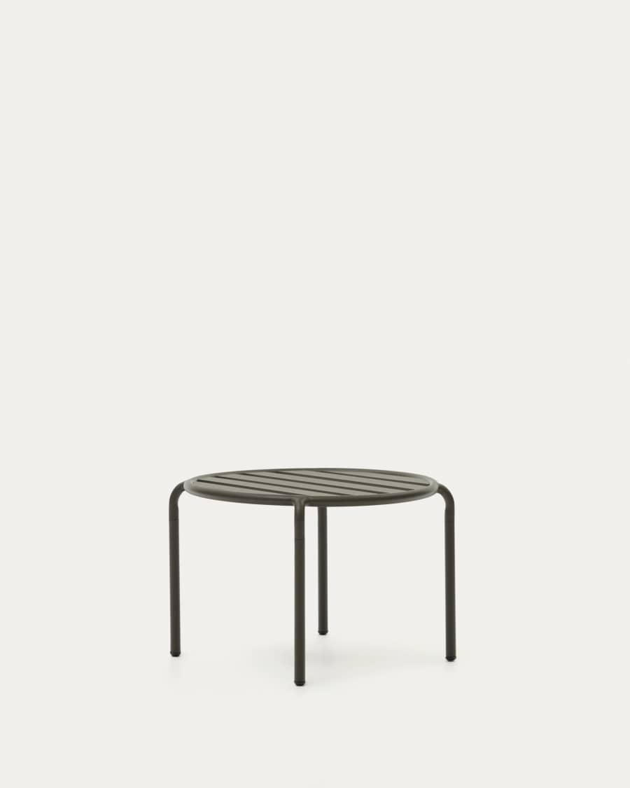 Gartenbeistelltisch Joncols aus Aluminium mit Finish in Grün Ø 60 cm