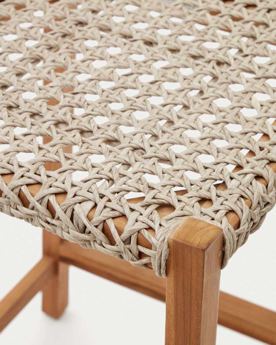 Giverola solid teak wood stool, 67,5 cm