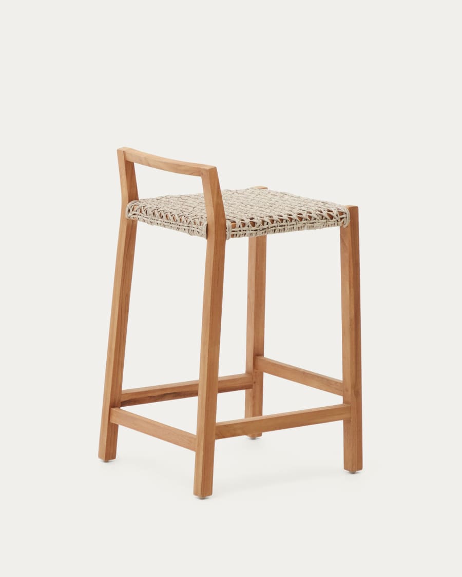 Giverola solid teak wood stool, 67,5 cm