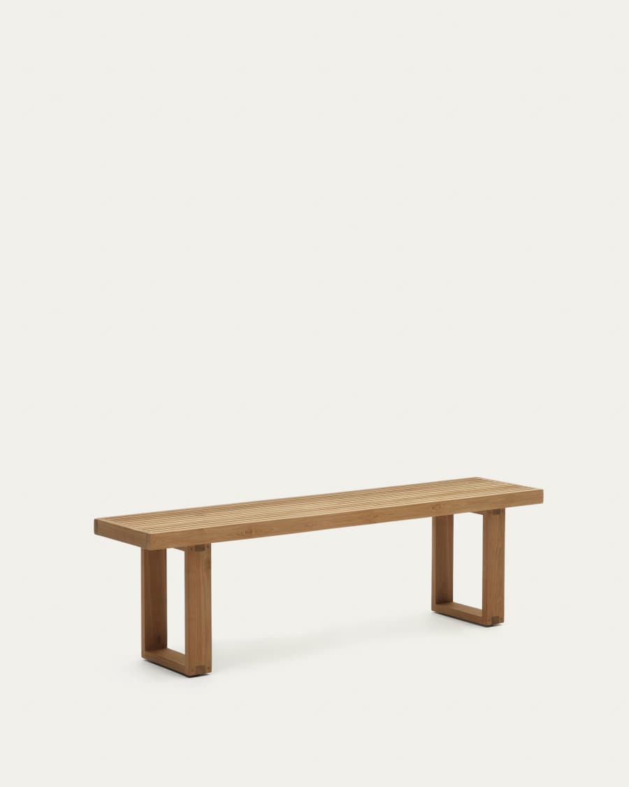 Canadell 100% outdoor solid recycled teak bench, 170 cm