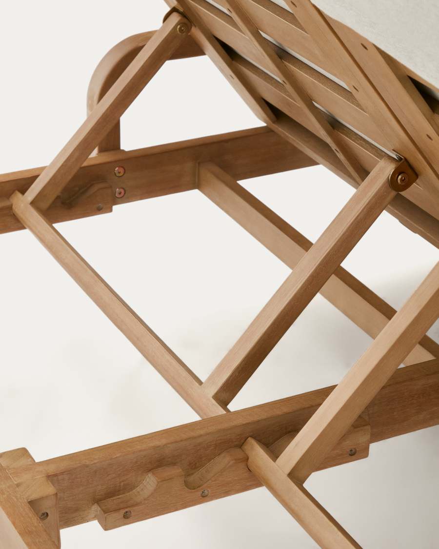 Sonsaura double sun lounger made from solid eucalyptus wood FSC 100%