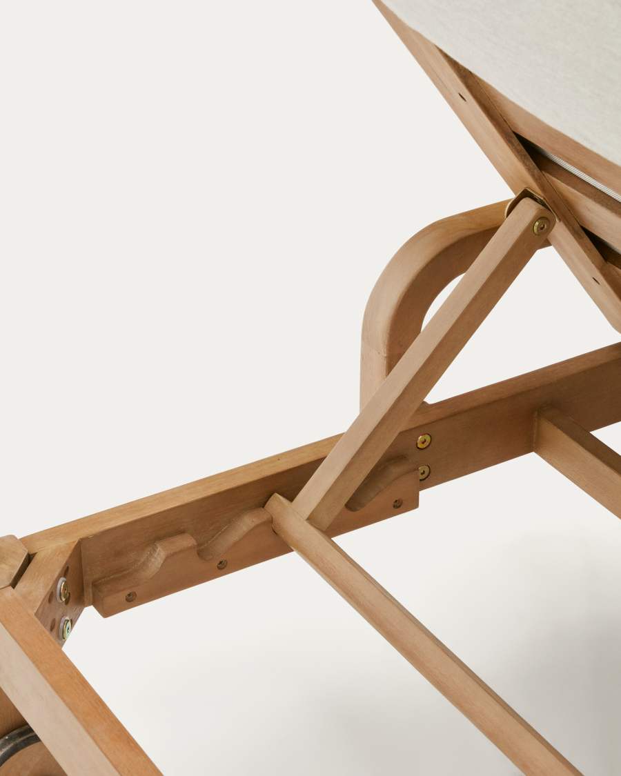 Sonsaura sun lounger made from solid eucalyptus wood FSC 100%