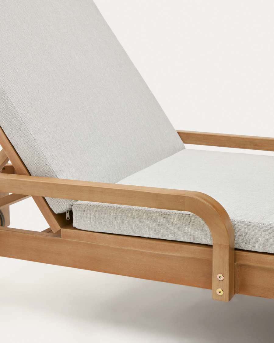 Sonsaura sun lounger made from solid eucalyptus wood FSC 100%