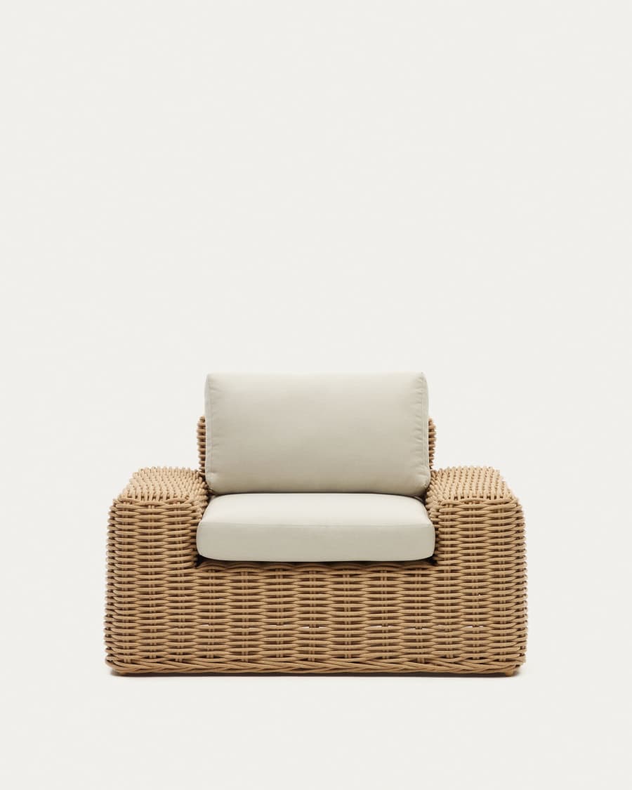 Portlligat Gartensessel aus Kunstrattan mit natürlichem Finish