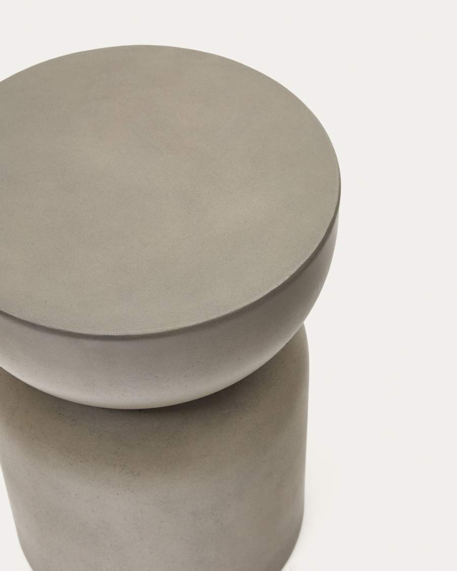 Garbet round cement side table, Ø 32 cm
