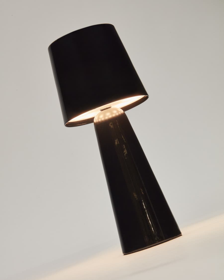 Arenys small table light with a painted black finish