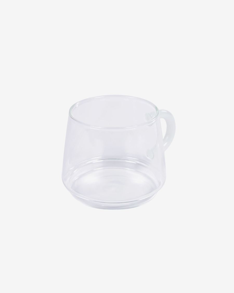 Laude transparent and white glass