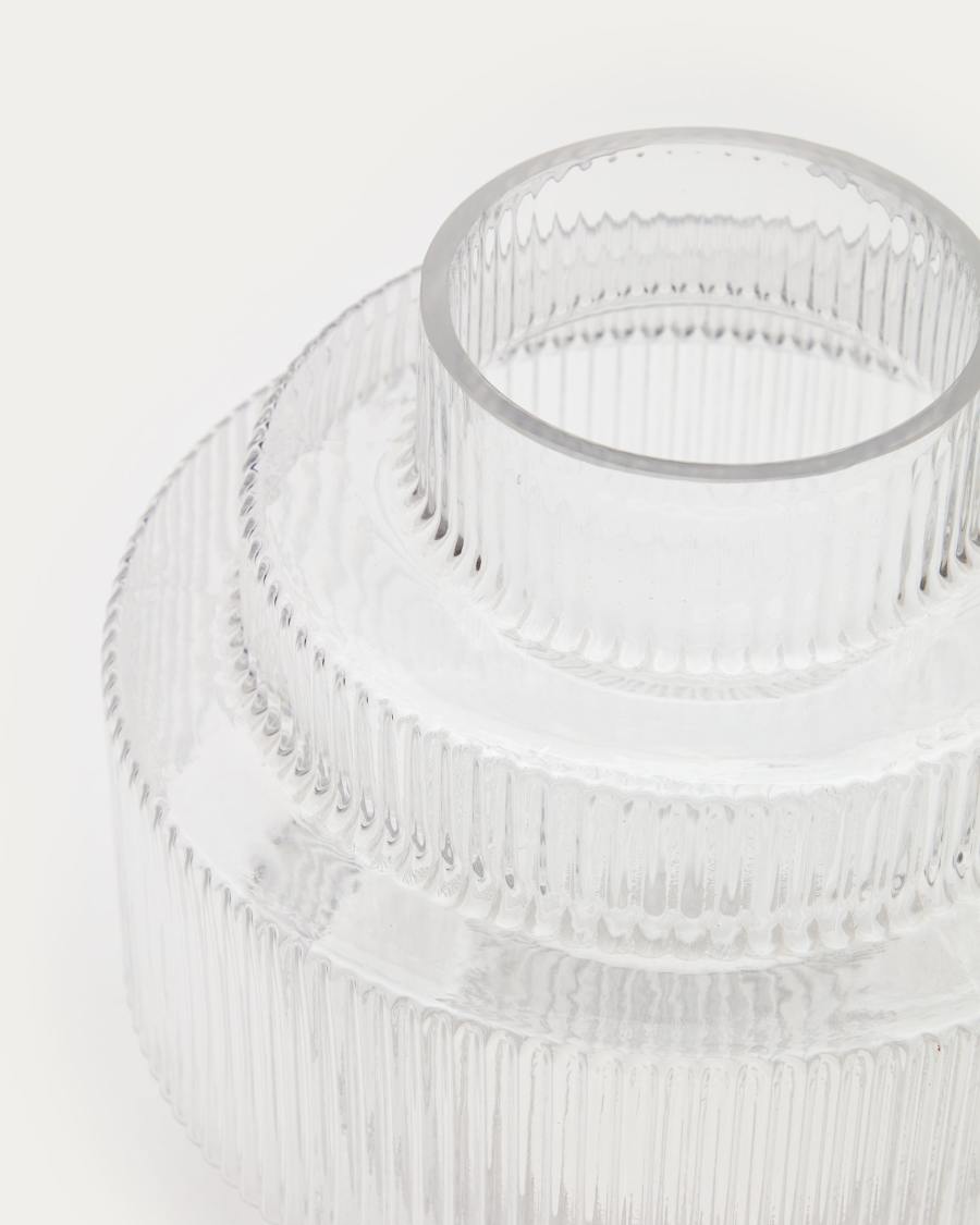 Whitby transparent vase, 20 cm