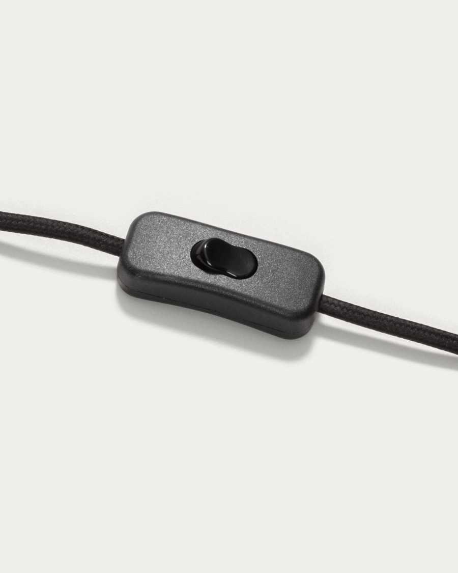 Eleazar Wandlampe aus Metall mit schwarz lackierter Oberfläche