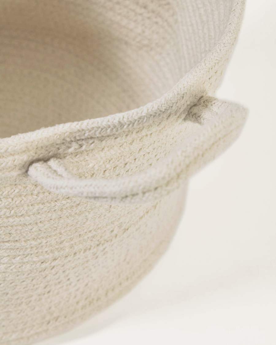 Acsa Set aus 2 weißen Baumwollkörben