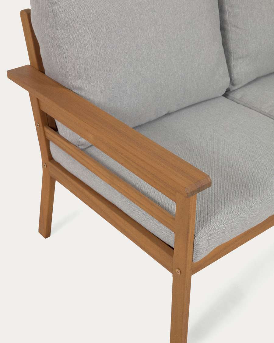 Σετ καναπές εξωτερικού χώρου, 2 καρέκλες και τραπέζι σαλονιού Vilma ξύλο ακακίας, FSC 100%