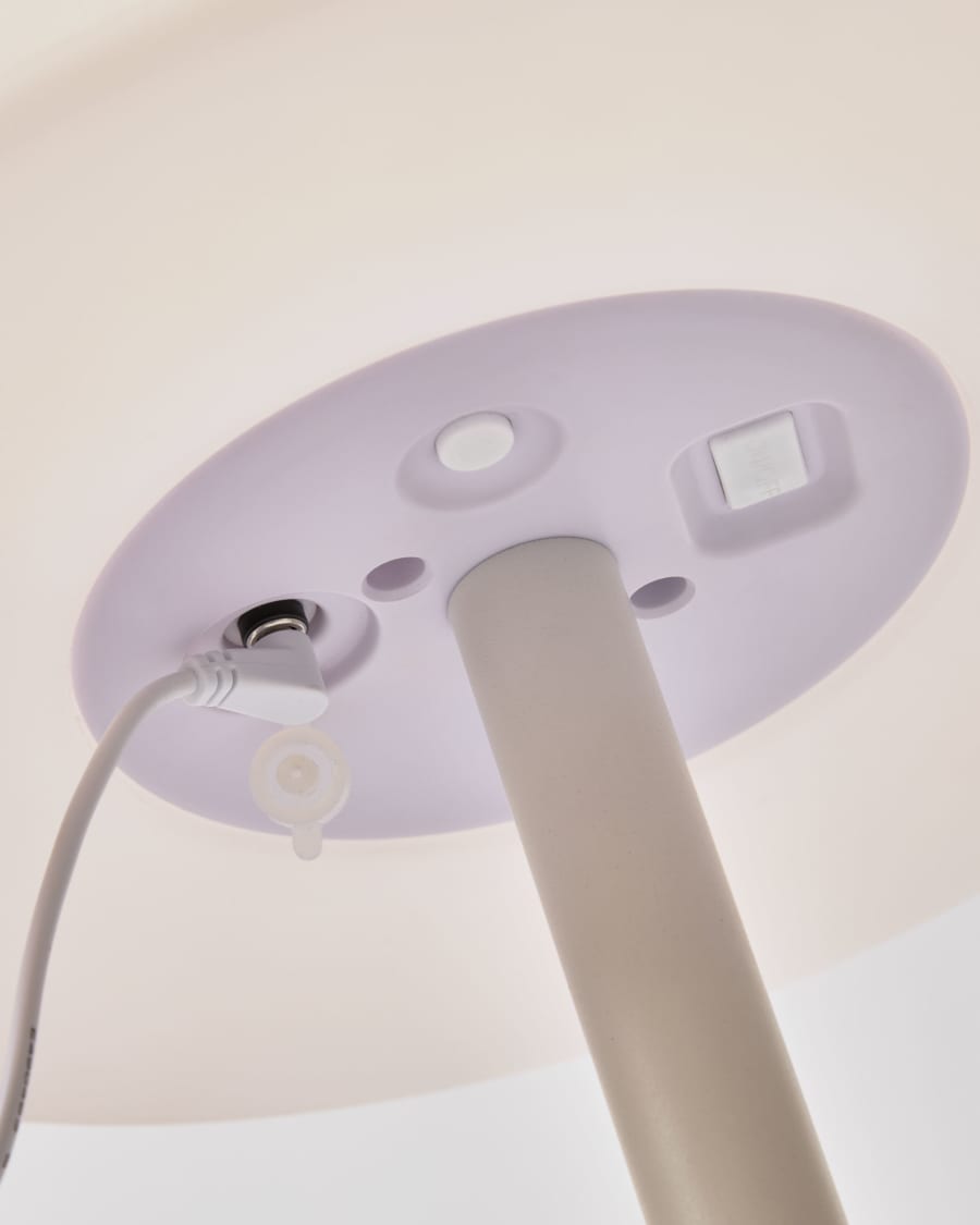 Outdoor Amaray table lamp in steel with white finish