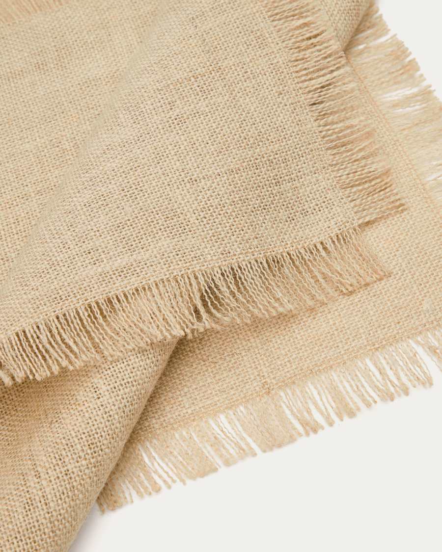 Trisol set of 2 100% jute placemats, 35 x 50 cm