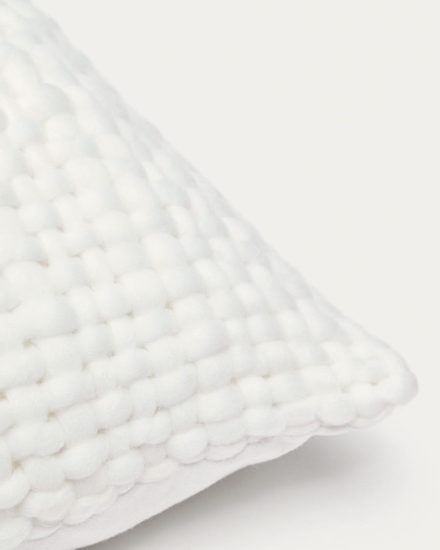 Κάλυμμα μαξιλαριού Persis, λευκό, 45x45εκ