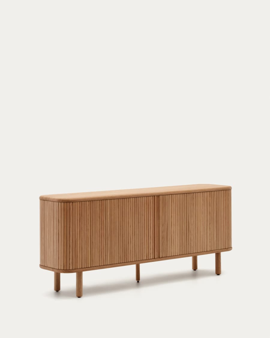 Mailen 2 door sideboard in ash veneer with a natural finish 180 x 75 cm