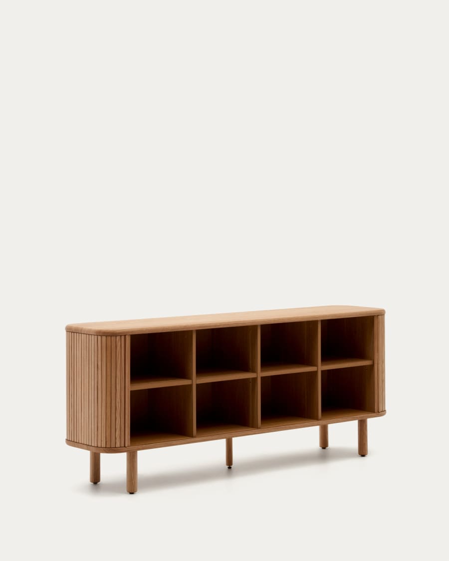 Mailen 2 door sideboard in ash veneer with a natural finish 180 x 75 cm