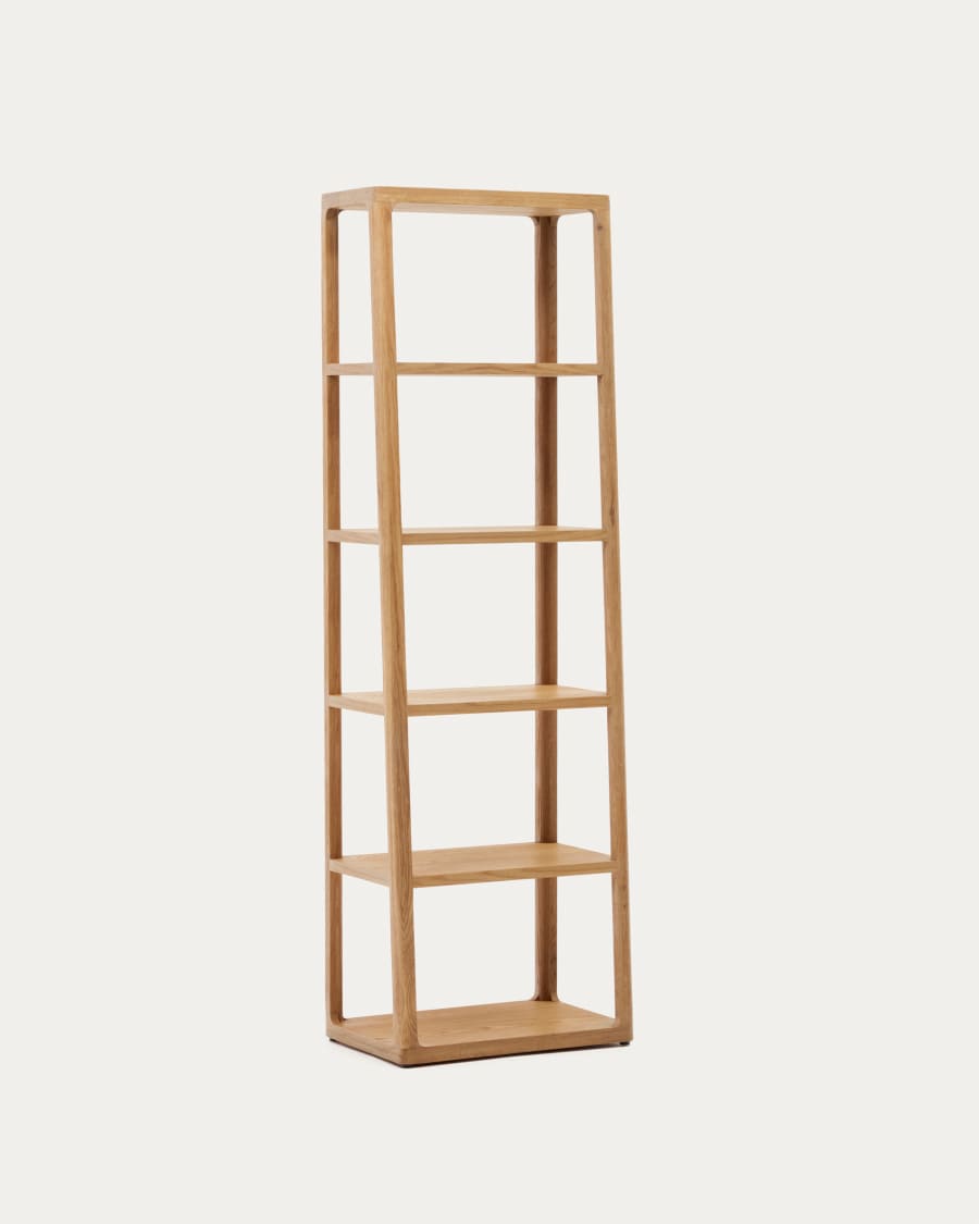 Maymai shelf with solid oak structure 60 x 193 cm