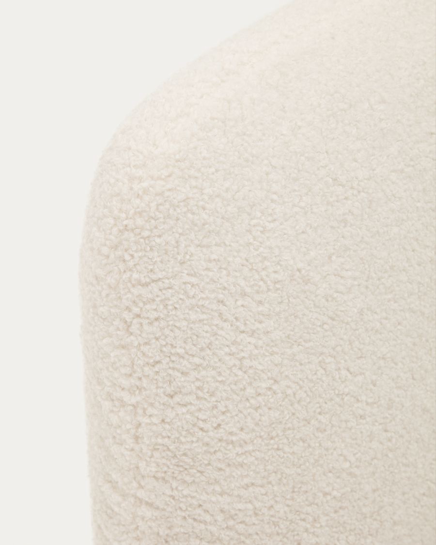 Martina bed cover in ecru bouclé for a 160 x 200 cm mattress