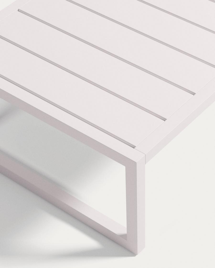 Tavolino 100% da esterno Comova in alluminio bianco 60 x 114 cm