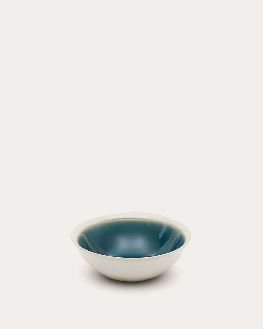 Bol Sanet en céramique bleue et blanche