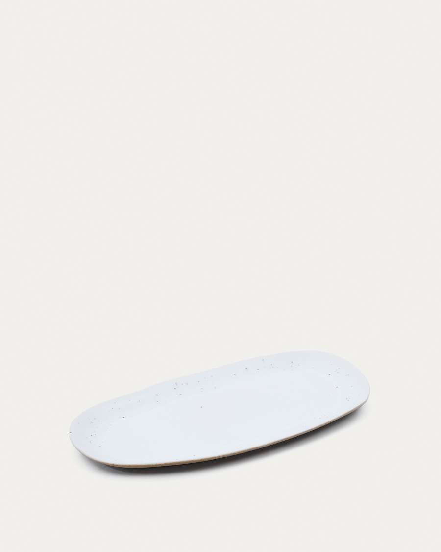 Publia large white ceramic dish