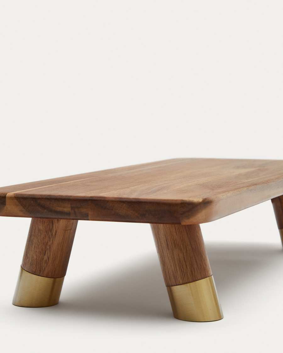 Tagliere da portata piccolo Sataya in legno di acacia FSC 100%
