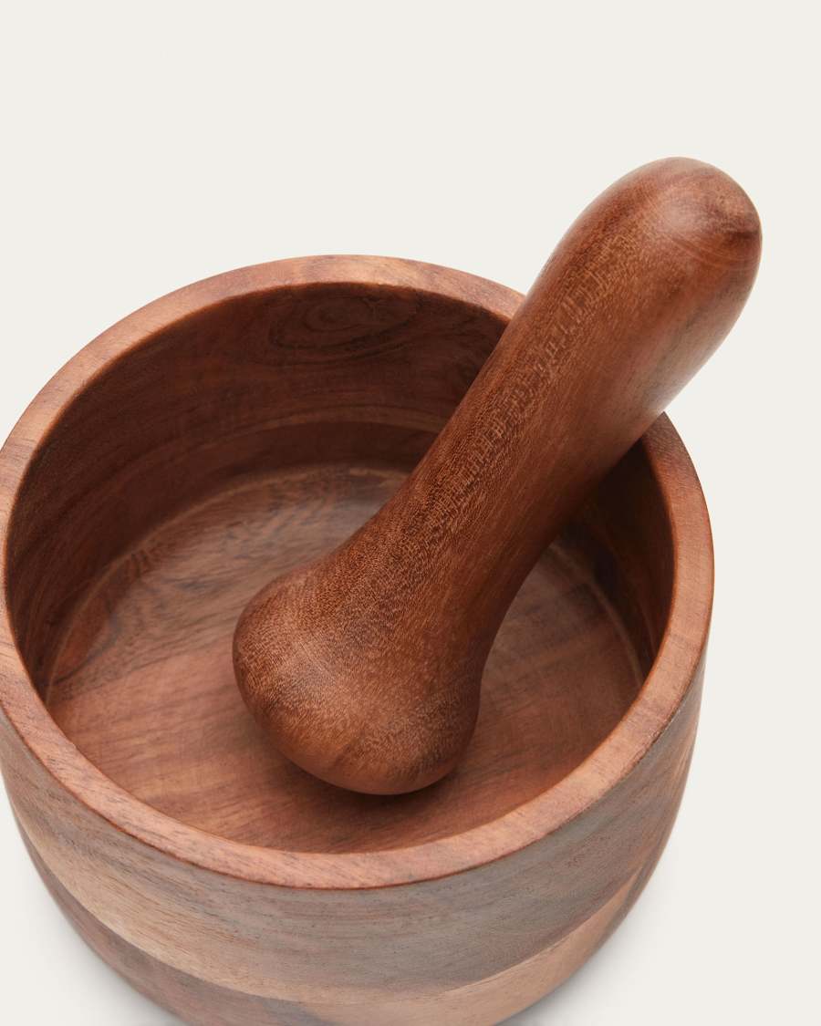 Mortaio Delci in legno di acacia
