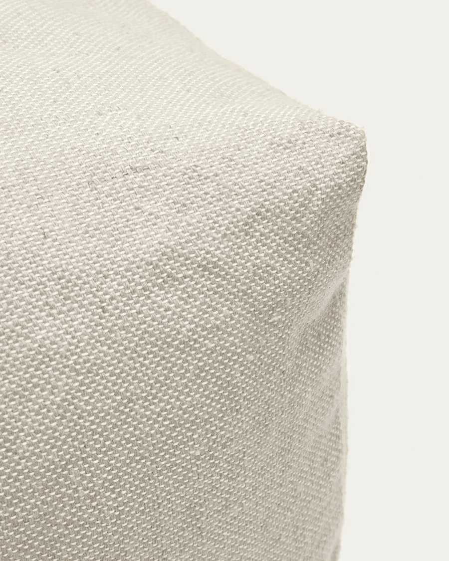 Πουφ Vedell, 100% PET, λευκό, 60x60εκ