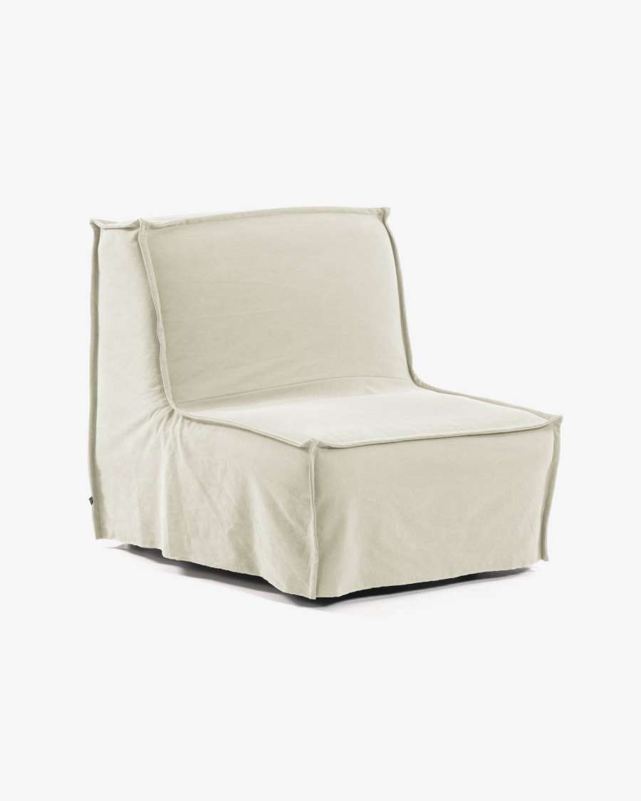 Divano letto Lyanna 90 cm bianco