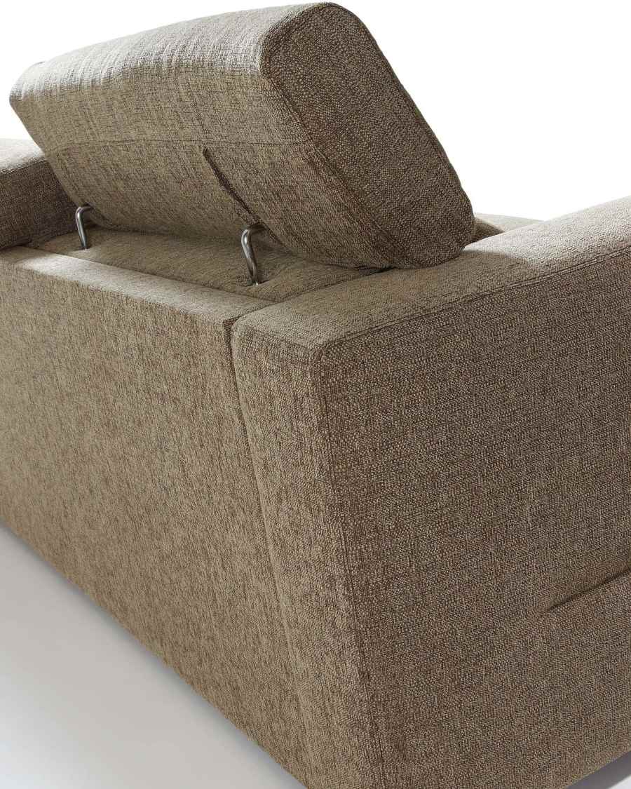 Stacey sofa bed 160 viscoelastic, brown