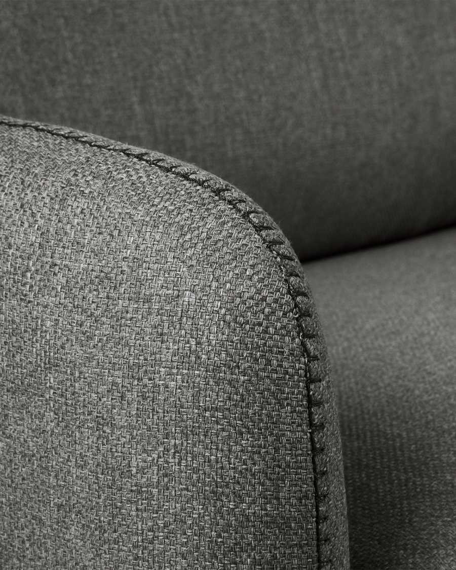 Divano letto Kymoon 2 posti viscoelastico nero 140 cm