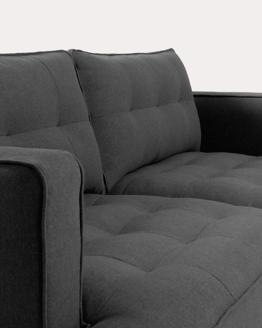 Tanya 2 seater sofa in dark grey 183 cm