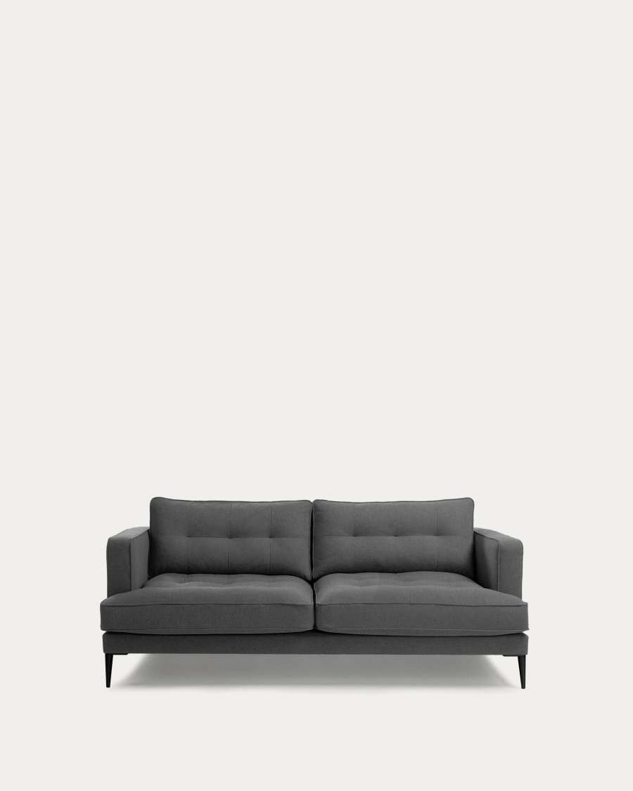 Tanya 2 seater sofa in dark grey 183 cm