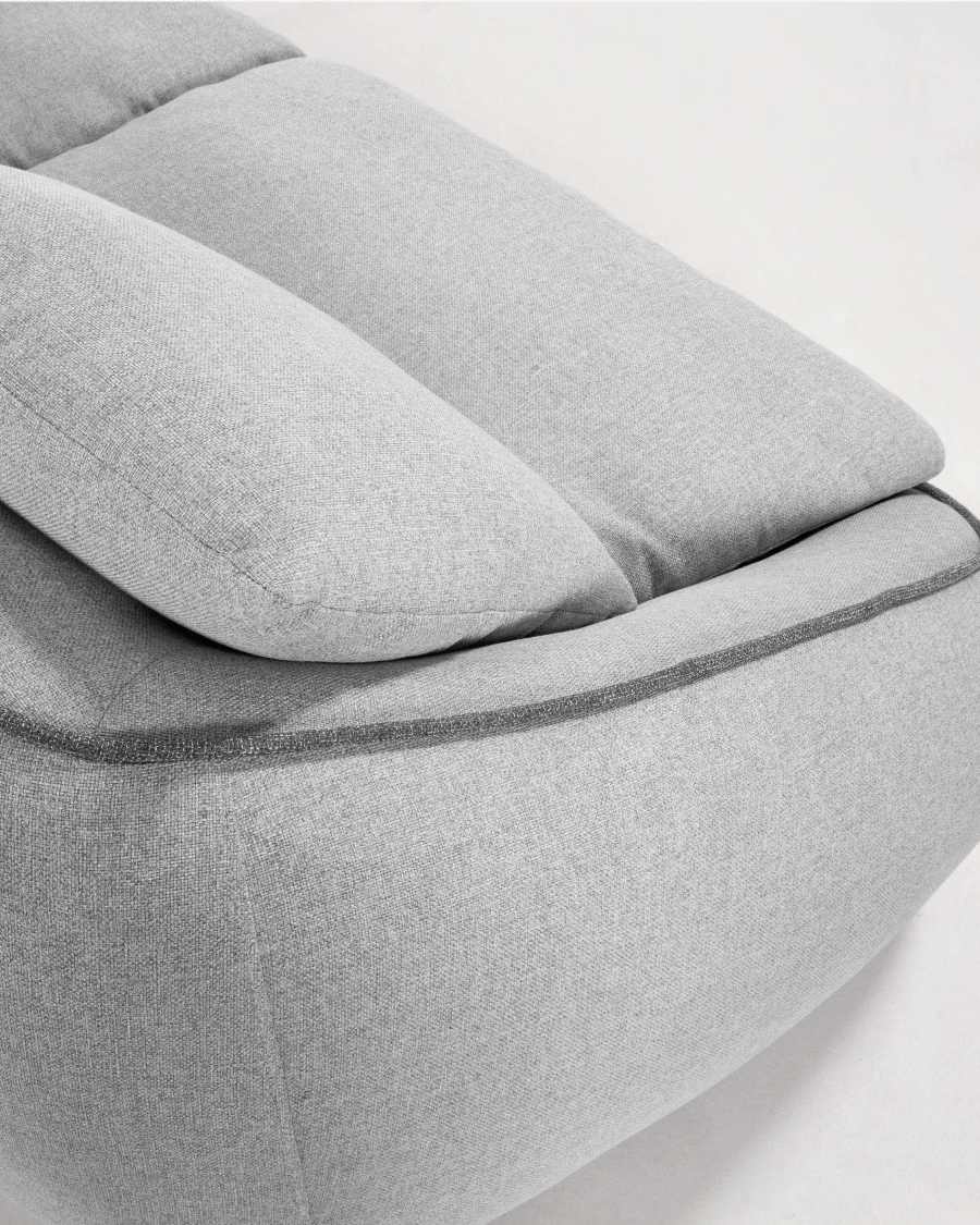 Safira 3-seater sofa in light grey 220 cm