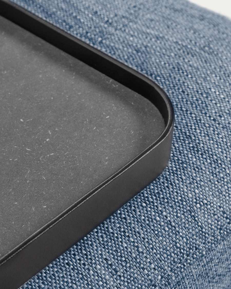 Compo 3-seater sofa in blue with small tray 232 cm