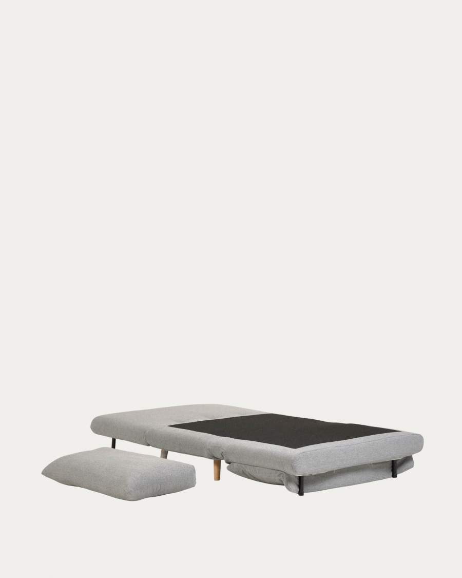 2θ καναπές-κρεβάτι Khina, ανοικτό γκρι, 105εκ