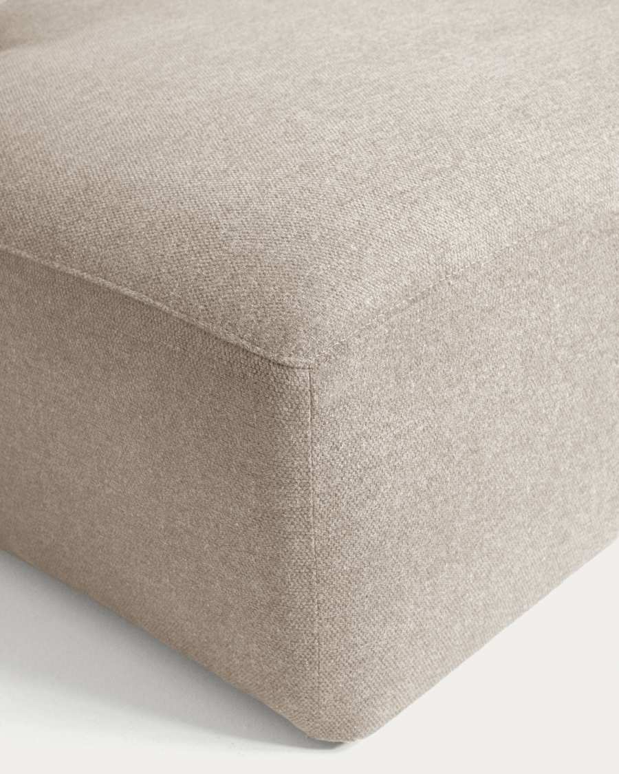 Blok 3-seater beige chenille left chaise longue sofa 300cm FSC Mix Credit