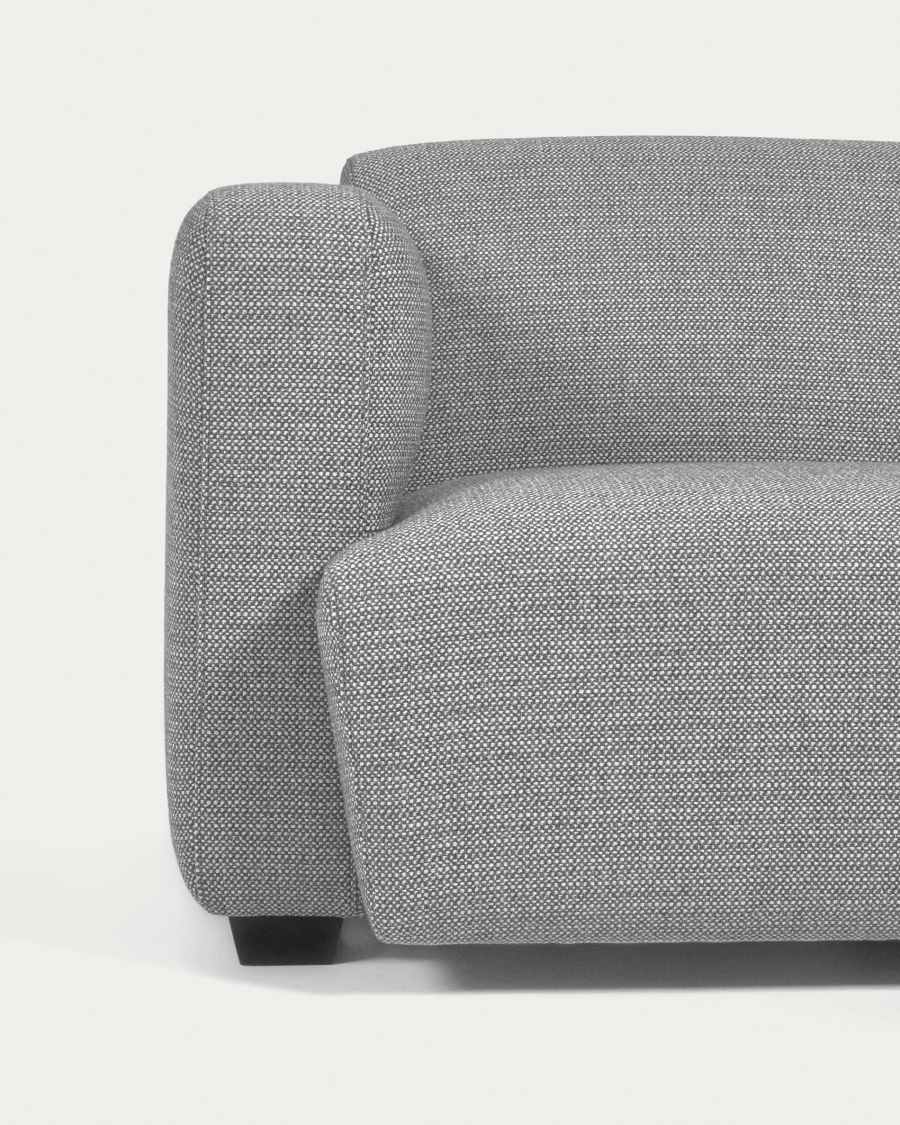 Legara 3 seater sofa in light grey, 222 cm
