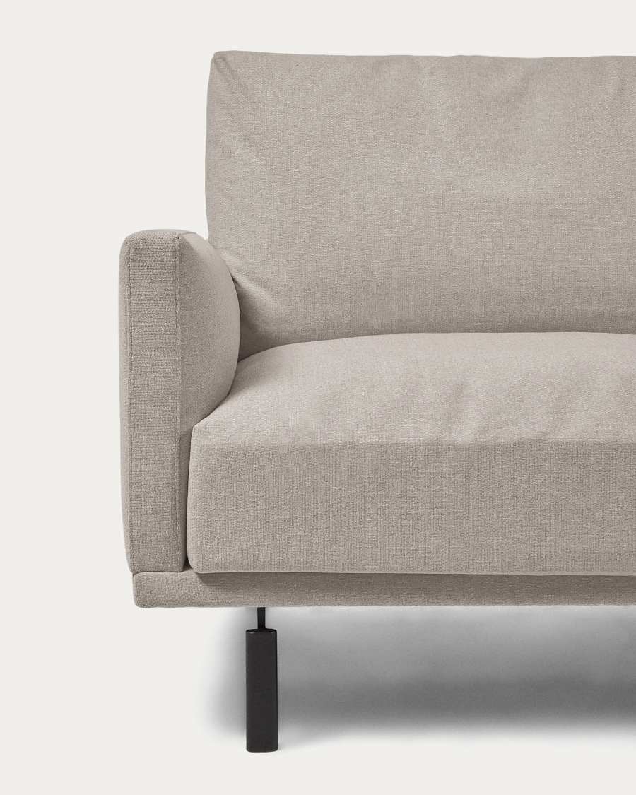 Galene 3 seater sofa with right-hand chaise longue in beige, 254 cm FSC Mix Credit