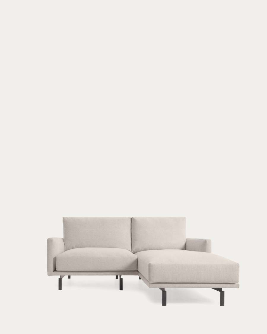 Galene 3 seater sofa with right-hand chaise longue in beige, 194 cm FSC Mix Credit