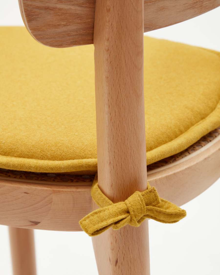 Cushion for Romane chair in mustard 43 x 43 cm