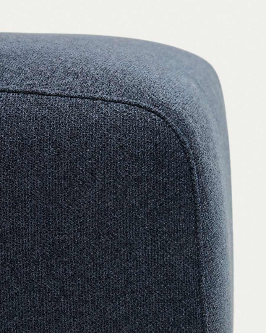 Υποπόδιο Neom, μπλε ύφασμα, 75x64 εκ FSC Mix Credit