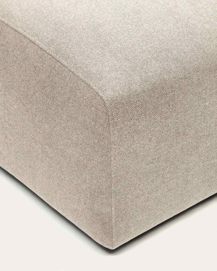 Neom end pouffe in beige, 75 x 89 cm FSC Mix Credit