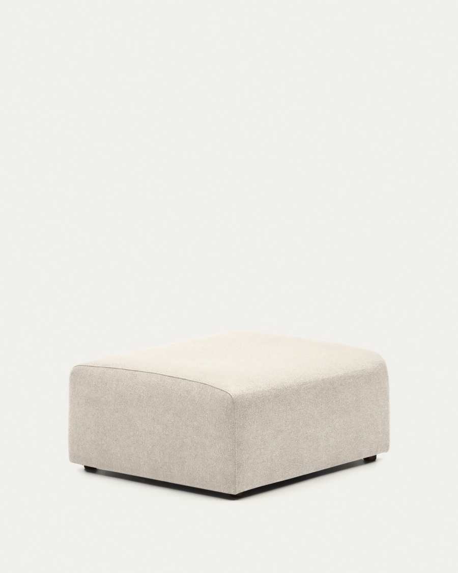 Neom end pouffe in beige, 75 x 89 cm FSC Mix Credit