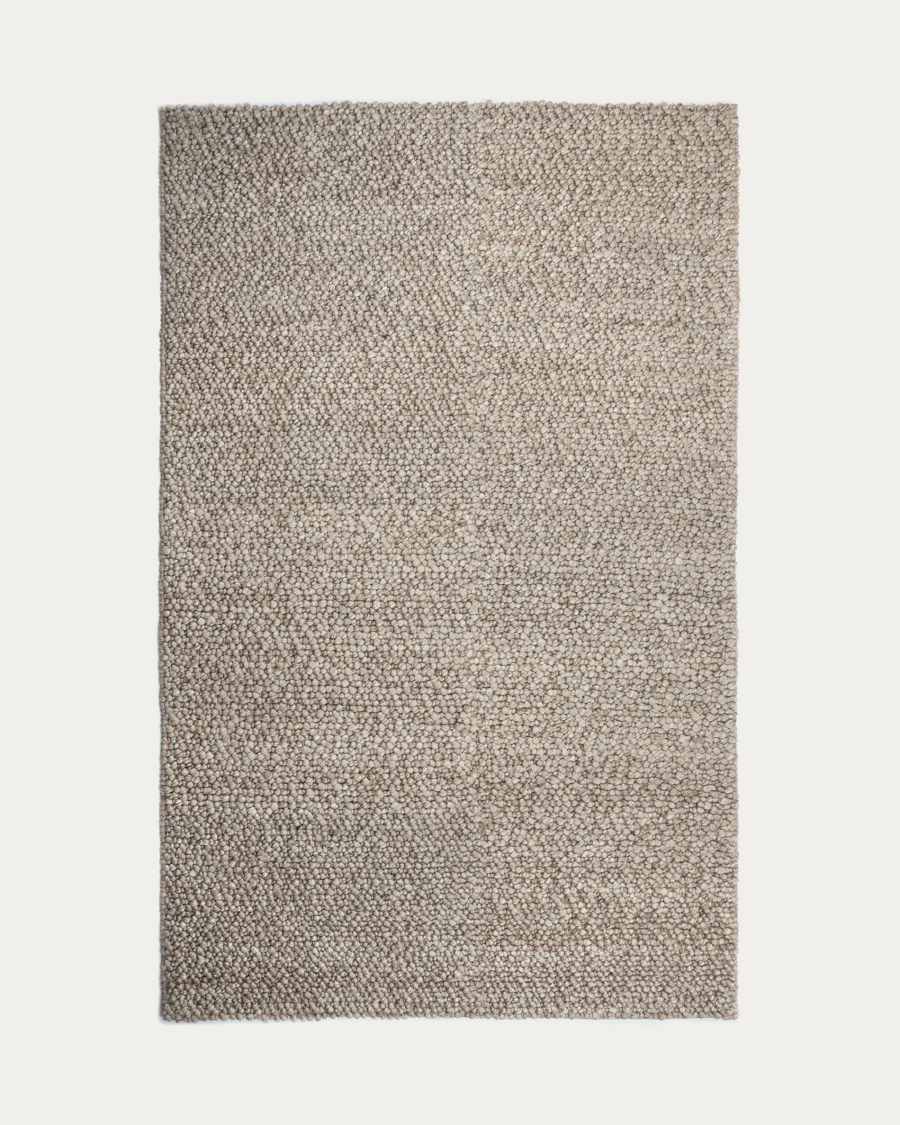 Lubrin rug in grey wool, 200 x 300 cm