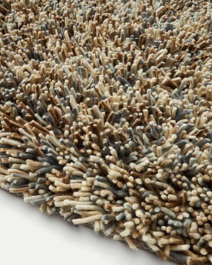 Meerkleurige Maddi-vloerkleed van 100% wol 160 x 230 cm