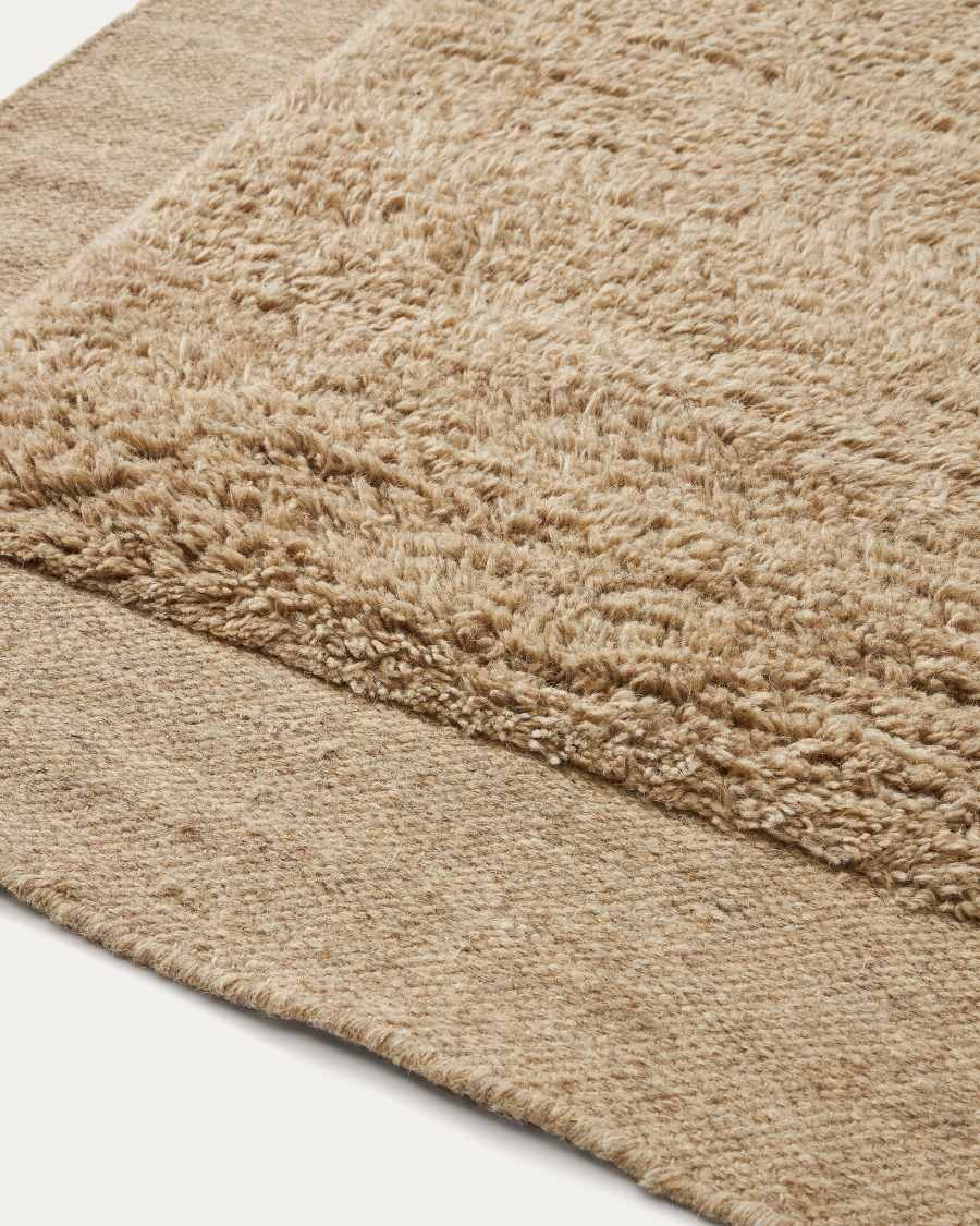 Marely beige wool rug 160 x 230 cm