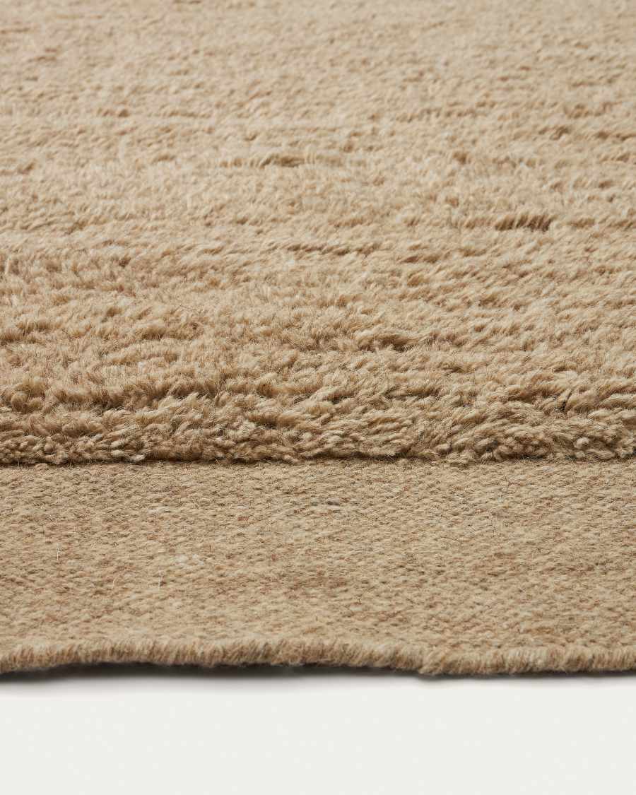 Marely beige wool rug 160 x 230 cm