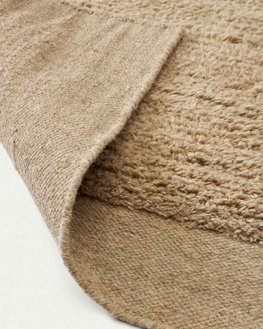 Marely beige wool rug 160 x 230 cm
