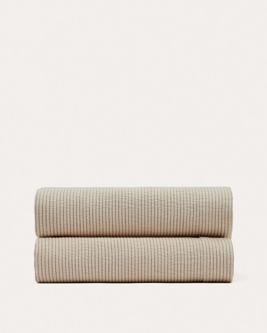 Copriletto Bedar 100% cotone beige per letto da 150/160 cm